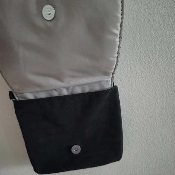 Kipling Eldorado Crossbody Bag Black Small Zip Snap Flap Front Adjustable Travel - Picture 10 of 12